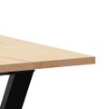 vidaXL Jedálenský stolík v tvare Y 200x100x75 cm borovica a oceľ