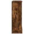 vidaXL Obloženie krbu dymový dub 90x30x90 cm kompozitné drevo