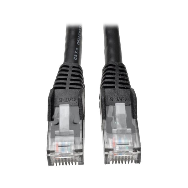Ethernetový kábel Cat6 Gigabit Snagless Molded (UTP) (RJ45 Samec/Samec), čierna, 4.57m