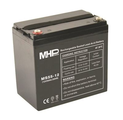 Batéria olovená 12V / 55 Ah MHPower MS55-12