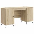 vidaXL Stôl Dub sonoma 142,5 x 50 x 75 cm Kompozitné drevo