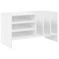 vidaXL Skrinka na gramofónové platne Biela 78,5 x 35 x 45 cm