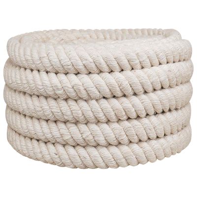 vidaXL Jutové lano 36 Biela 100% Tossa juta