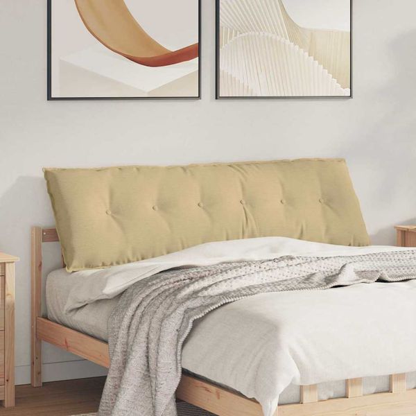 vidaXL Poduška na chrbát Šedá zelená 160 x 50 cm Kordúrová tkanina