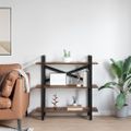 vidaXL Regál na knihy 3 úrovní 100 x 33,5 x 102 cm Kompozitné drevo