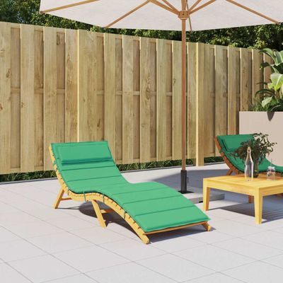 vidaXL Podložka na ležadlo zelená 180x60x4 cm oxfordská látka