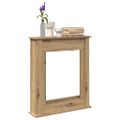 vidaXL Obloženie krbu dub artisan 75x20x87,5 cm kompozitné drevo