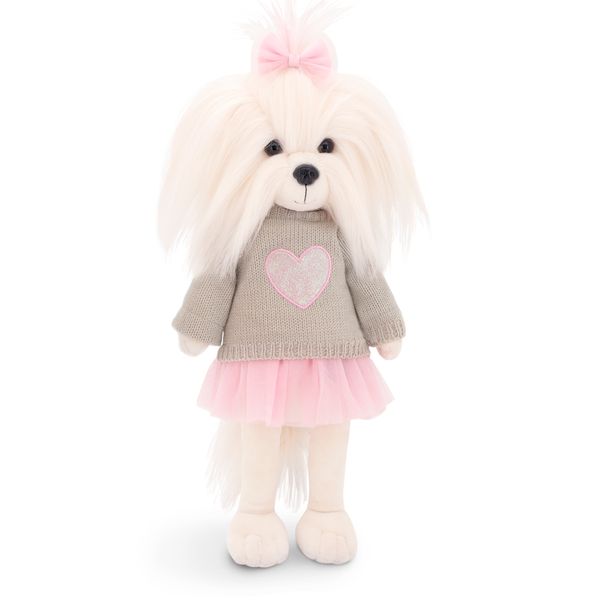Lucky Doggy Plyšový psík Maltézska fenka - Mimi Pink Heart