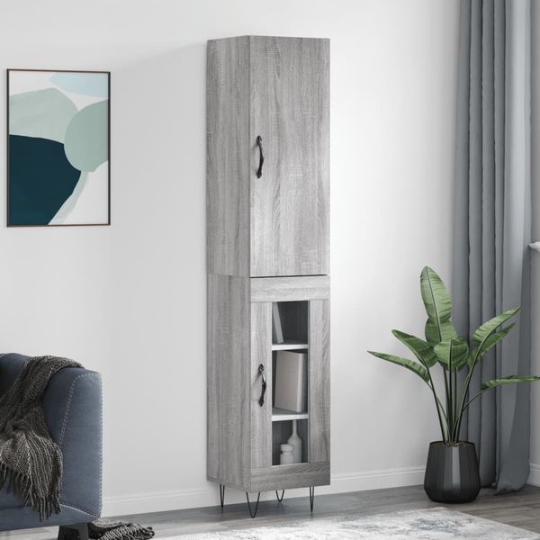 vidaXL Vysoká skrinka dub sonoma 34,5x34x180 cm spracované drevo
