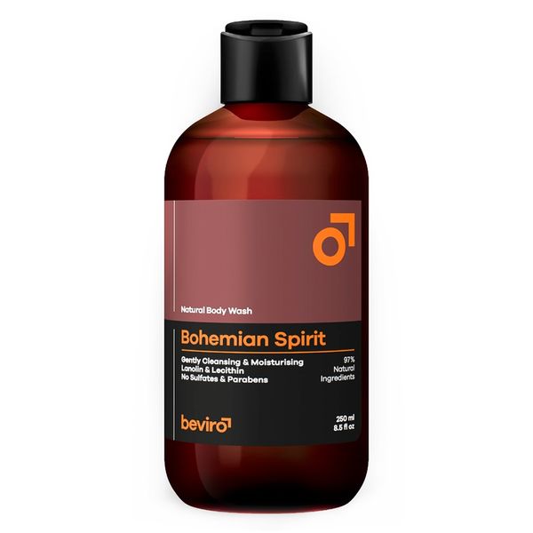 Prírodný sprchový gél BEVIRO Natural body wash Bohemian spirit 250 ml