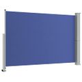 vidaXL Zaťahovacia bočná markíza na terasu 160x300 cm, modrá