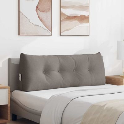 vidaXL Poduška na chrbát Sivohnedá 120 x 24 x 50 cm látka