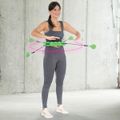 Masážna hula hoop obruč HMS HHW01 so závažím zelená