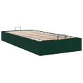 vidaXL Osmanský rám postele bez matraca tmavozelená 80x200 cm zamat