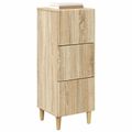 vidaXL Zásuvkový kabinet Dub sonoma 33 x 34,5 x 90 cm Kompozitné drevo