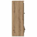 vidaXL Highboard 3 ks Remeselný dub 132 x 35,5 x 103,5 cm