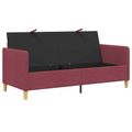 vidaXL Sofa s úložným priestorom Víno červené 172 x 78 x 87 cm