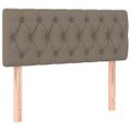 vidaXL Boxspring posteľ s matracom sivohnedý 100x200 cm látka