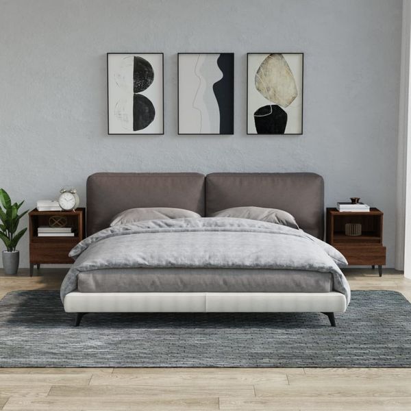 vidaXL Nočné stolíky 2 ks hnedý dub 40x35x50 cm
