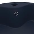 vidaXL Luxusné umývadlo, prepad, matné tmavomodré 36x13 cm, keramika