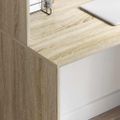 vidaXL Stôl Sonoma dub 102 x 50 x 124 cm Kompozitné drevo