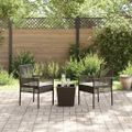 vidaXL Záhradný bistro set 3 ks Hnedá polyratan