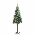 vidaXL Úzky vianočný stromček Zelená 150 cm