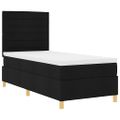 vidaXL LED box s pružinami s čelnou doskou Čierna 80 x 200 cm látka