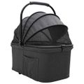 vidaXL Skladaný kočík pre domáce zvieratá Čierna 78 x 54 x 101 cm