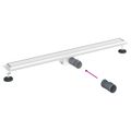 vidaXL 2 v 1 sprchový odtok Strieborná 100 cm Nerezová oceľ 304