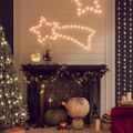 vidaXL Vianočná silueta kométy, 48 LED diód, teplá biela 65x28 cm