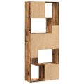 vidaXL Knižnica staré drevo 67x24x161 cm kompozitné drevo