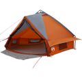 vidaXL Teepee stan pre 6 osôb 6 osoba Šedá a oranžová