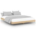 vidaXL Posteľný rám bez matraca dub sonoma 150x200 cm kompozitné drevo