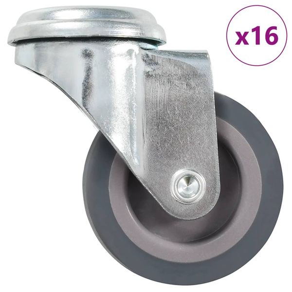 vidaXL 16 ks otočných koliesok s otvorom pre skrutky 50 mm