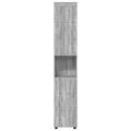 vidaXL Set kabinetov do kúpeľne TULUM Sivý Sonoma 37 x 31,5 x 203 cm