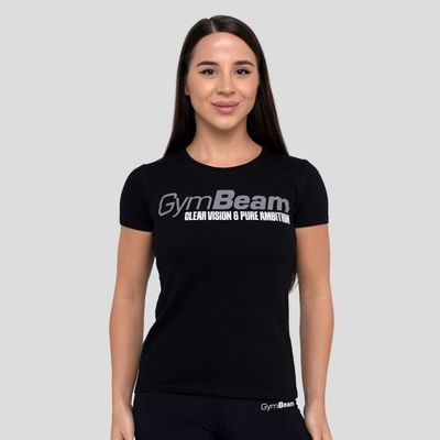 Dámske tričko Pure Ambition Black - GymBeam, veľkosť XS