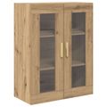 vidaXL Highboard Remeselný dub 69,5 x 34 x 180 cm