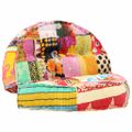 vidaXL Taburetka 100x20 cm, patchwork, látka