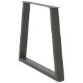 vidaXL Nohy k jedálenskému stolu v tvare V, 3 ks, antracitové, 70 x (72 – 73,3) cm, oceľ