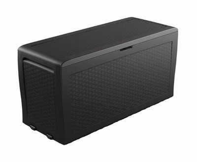 Box záhradný KETER Samoa Rattan Box 270l Graphite