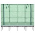 vidaXL Záhon s krytom na skleník ratanový vzhľad 160x40x140 cm