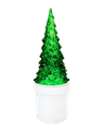 HD-134 LED sviečka zelený stromček - blikajúci plameň HOME DECOR