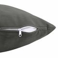 vidaXL Podložka s vankúšom HEERLEN 2 ks Tmavosivá Zamat