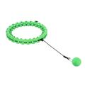 Masážna hula hoop obruč HMS HHW01 so závažím zelená