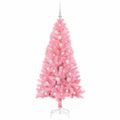 vidaXL Vianočný stromček Ružová 150 cm PVC