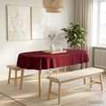 vidaXL Uterák na stôl 5 ks Oválny Víno červené 130 x 180 cm Polyester