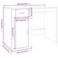 vidaXL Stôl vysoký lesk biely 100x49x75 cm spracované drevo