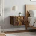 vidaXL Nástenná nočná skrinka 2 ks Dymový dub 33 x 34,5 x 20 cm