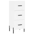 vidaXL Vysoká skrinka biela 34,5x34x180 cm spracované drevo